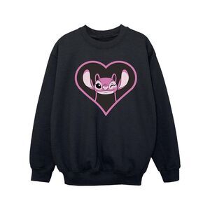 Lilo & Stitch Girls Angel Heart Sweatshirt / Black